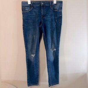 Women’s OLD NAVY Rockstar Super Skinny Mid Rise Jeans Size 12